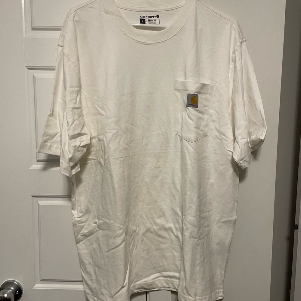 Carhartt White Short Sleeve Tee Classic Crew Neck